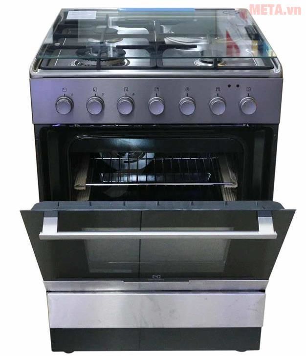 Bếp ga kết hợp điện liền lò nướng Electrolux EKM61301OX