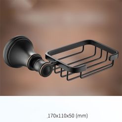 Khay xà phòng nan CleanMax Black 23008B