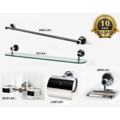 Bộ Phụ Kiện phòng tắm inox 304 5 món ARCHI A01