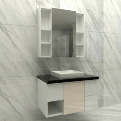 Bộ tủ chậu PVC may đo theo kích thước HM56