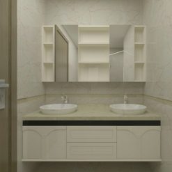 Bộ tủ chậu PVC may đo theo kích thước HM58