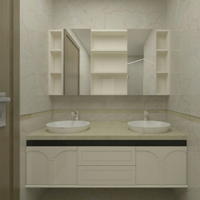 Bộ tủ chậu PVC may đo theo kích thước HM58