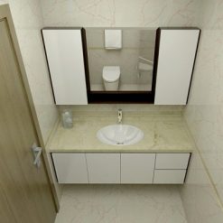 Bộ tủ chậu PVC may đo theo kích thước HM59