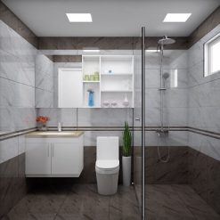 Bộ tủ chậu PVC may đo theo kích thước HM63