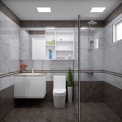 Bộ tủ chậu PVC may đo theo kích thước HM63