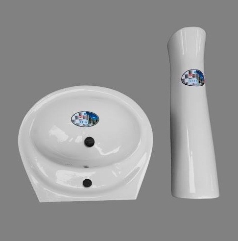 Chậu rửa lavabo Minh Long Vimisco chân dài C284