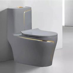 Bồn cầu màu ghi xám liền khối két liền GDKES SA-285 GGL