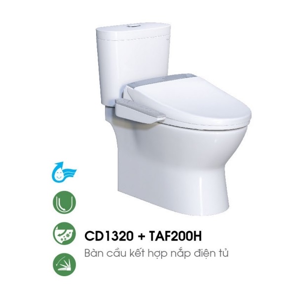 Bồn cầu nắp điện tử Caesar CD1320-TAF200H