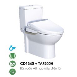 Bồn cầu nắp điện tử Caesar CD1340-TAF200H