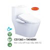 Bồn cầu nắp điện tử Caesar CD1363-TAF400H