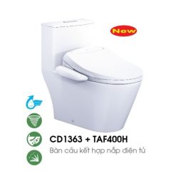Bồn cầu nắp điện tử Caesar CD1363-TAF400H