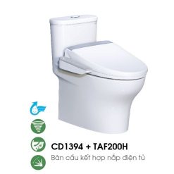 Bồn cầu nắp điện tử Caesar CD1394-TAF200H