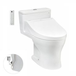 Bồn cầu một khối kèm nắp rửa điện tử Toto MS855DW14