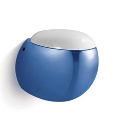 Bồn cầu treo tường két nước âm tường mạ màu xanh B2301L