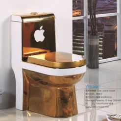 Bồn cầu nghệ thuật mạ vàng G561