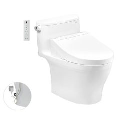 Bồn cầu một khối kèm nắp rửa điện tử Toto MS887RW14