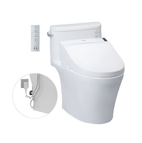 Bồn cầu một khối kèm nắp rửa điện tử TOTO MS887RW6