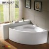 Bồn tắm đặt góc Bravat B25413W-5