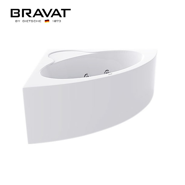 Bồn tắm góc đặt sàn Bravat B25516DW-2A