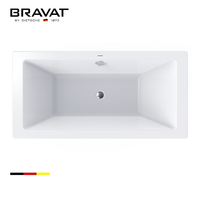 Bồn tắm đặt sàn Bravat B25809W