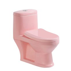 Thiết bị vệ sinh dành cho trẻ mẫu giáo màu hồng
