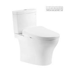Bồn cầu 1 khối nắp rửa điện tử Washlet S7 Toto MS625CDW23