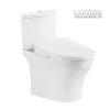 Bồn cầu 2 khối nắp rửa điện tử Washlet S7 Toto CS767CRW23