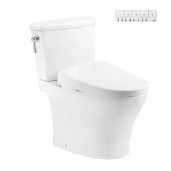 Bồn cầu 2 khối nắp rửa điện tử Washlet S7 Toto CS986CGW23
