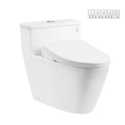 Bồn cầu 1 khối nắp rửa điện tử Washlet S7 Toto MS625CDW23