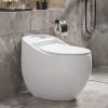 Bồn cầu quả trứng màu trắng liền khối két liền GDKES K-8077W