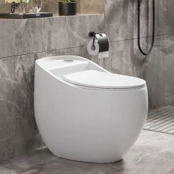 Bồn cầu quả trứng màu trắng liền khối két liền GDKES K-8077W