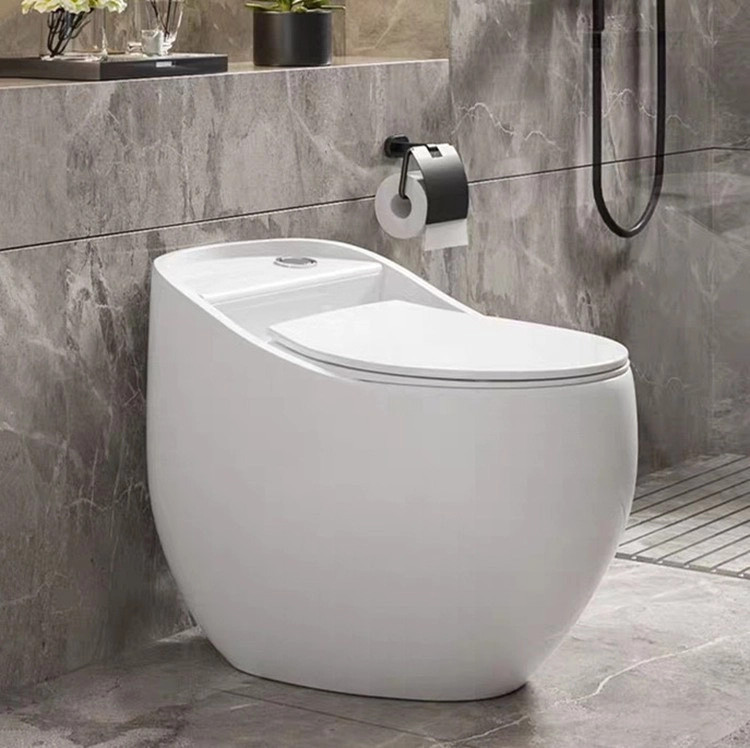 Bồn cầu quả trứng màu trắng liền khối két liền GDKES K-8077W