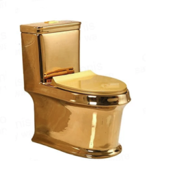 Bồn cầu nghệ thuật mạ vàng  6816