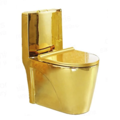 Bồn cầu nghệ thuật mạ vàng  6868G