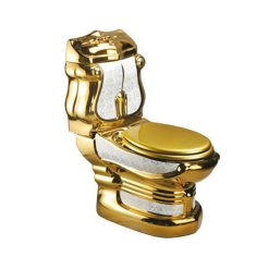 Bồn cầu nghệ thuật mạ vàng G989