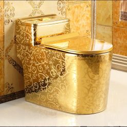 Bồn cầu nghệ thuật mạ vàng Miken MKB-8686G