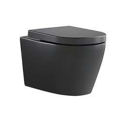 Bồn cầu 1 khối treo tường màu đen HANJIN HJ-8590MB