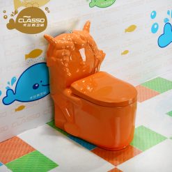 Bồn cầu trẻ em màu cam Miken MKB-1240 ORG