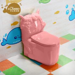 Bồn cầu trẻ em màu hồng Miken MKB-1240P