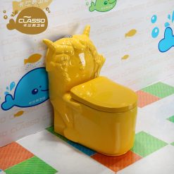 Bồn cầu trẻ em màu vàng Miken MKB-1240Y