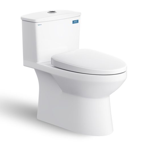 Bồn cầu 1 khối Nano Titan Viglacera V811 (Dài 69cm)