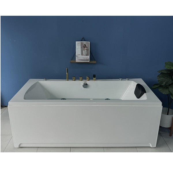 Bồn tắm massage đặt sàn hình chữ nhật mắt sủi khí SAWO SW4817BM