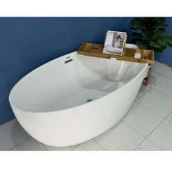 Bồn tắm ngâm đặt sàn Oval cạnh cong SAWO SW5716-CC