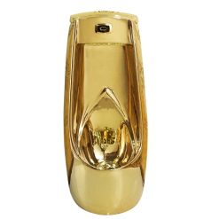 Bồn tiểu nam cảm ứng mạ vàng đặt sàn UW-508