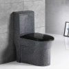 Bồn cầu men giả đá màu đen Miken MKB-2038