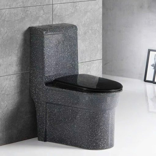 Bồn cầu men giả đá màu đen Miken MKB-2038