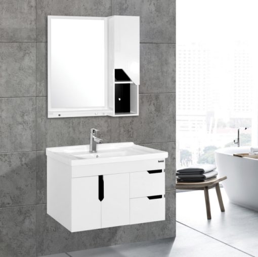 Bộ tủ chậu PVC cao cấp BROSS BR 702