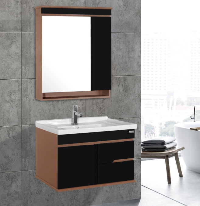 Bộ tủ chậu PVC cao cấp BROSS BR 808