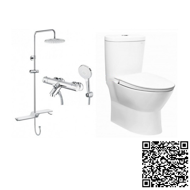 Combo Thiết bị vệ sinh Caesar BS126-TS617-CD1320 Nóng Lạnh