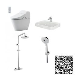 Combo Thiết bị vệ sinh TOTO C971-TCF9433A-LT5616C-TBW01401AA-TBW01010A